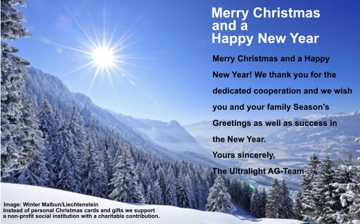 Ultralight AG Christmas wishes